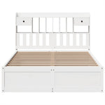 Bed Frame without Mattress White 140x200 cm Solid Wood Pine 3323495