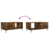 Coffee Table Smoked Oak 90 x 50 x 40 cm Engineered Wood 895650