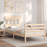 Bed Frame without Mattress 90x200 cm Solid Wood 3195141
