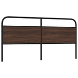 Replace Headboard Brown Oak 180 cm Steel and Engineered Wood 4100343