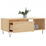 ZNTS Coffee Table Sonoma Oak 90x50x36.5 cm Engineered Wood 830567