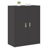 Storage Cabinet Black 80 x 40 x 105 cm Steel 891688