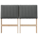 Upholstered Headboard Dark Grey 120 cm Solid Pine Wood 879405