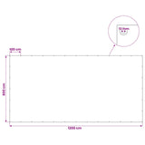 Tarpaulin with Eyelets Light Grey 6 x 12 m 90 gsm PE 42039299