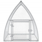 Rabbit Hutch Silver 105x100x120 cm Galvanised Steel 3281527