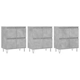 Sideboards 3 pcs Concrete Grey Engineered Wood 3190201