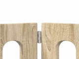Folding Pet Fence 4 pcs Sonoma Oak 201 x 38 x 70 cm 8005958