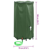Water Tank with Tap Foldable 380 L PVC 156012