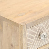 Sideboard 55x30x76 cm Solid Wood Mango and Iron 372010