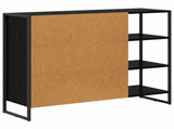 Side Cabinet Black Oak 96.5 x 30 x 75 cm Engineered Wood 886612
