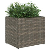 Garden Planters 2 pcs Grey 36x30x32 cm Poly Rattan 3210533