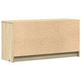 TV Cabinet with LED Sonoma Oak 100x34x50 cm Engineered Wood 852217