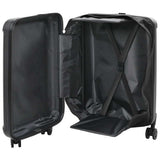 Suitcase Folding with Lock Black 34 x 23 x 55.5 cm ABS Plastic 42006226