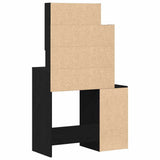 Dressing Table Black Oak 80 x 35 x 132 cm Engineered Wood 868882