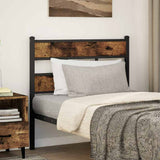 Replace Headboard Smoked Oak 107 cm Iron and Engineered Wood 4017083