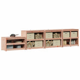 Outdoor Kitchen Cabinet MEPPEL 4 pcs White Solid Pine Wood 3443801