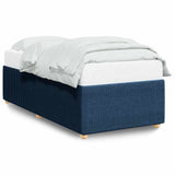 Bed Frame without Mattress Blue 90x190 cm Single Fabric 3284906