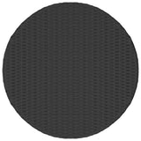 Tea Table Black Poly Rattan 68 cm Diameter Adjustable Armrests 310467