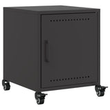 Bedside Cabinets 2 pcs Black 36x39x43.5 cm Steel 846615