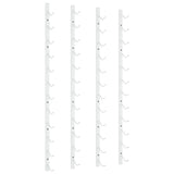 Wall Mounted Wine Rack for 12 Bottles 2 pcs White Iron 340881