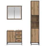 Bathroom Furniture Set 3 pcs Artisan Oak Engineered Wood 3402534
