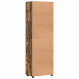 Highboard FLORIN Smoked Oak 60 x 35 x 182 cm Engineered Wood 3397909