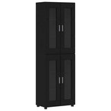 TV Cabinet Set with Drawer FLORIN 3 pcs Black Engineered Wood 3397955