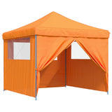 Party Tent Folding Orange 292 x 292 x 315 cm Oxford Fabric 42023573