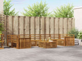 Sofa Sets 8 pcs Natural Solid Acacia Wood 3374524