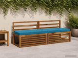 2-Piece Bench Cushions SOEST 2 pcs 100% Polyester Light Blue 949935