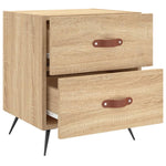 ZNTS Bedside Cabinets 2 pcs Sonoma Oak 40x35x47.5 cm Engineered Wood 827251