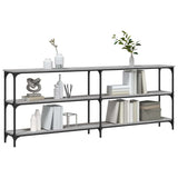 Console Table Grey Sonoma 200x29x75 cm Engineered Wood 834113