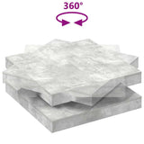 Coffee Table 360-Degree Rotatable Concrete Grey 90x90x34.5 cm 3321354
