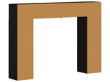 Fireplace Surround Black Oak 102 x 18 x 100.5 cm 8006599