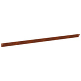 Lawn Edging 50 pcs 102 x 4 x 4 cm Steel Rusty 8008741