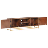 TV Cabinet 124x29x45 cm Solid Mango Wood 323404