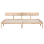 Bed Frame without Mattress Solid Wood 200x200 cm 810167