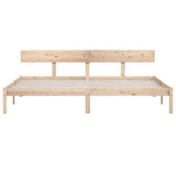 Bed Frame without Mattress Solid Wood 200x200 cm 810167