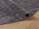 Area Rugs Round SIROLO Anthracite 120 CM Polyester 42022788