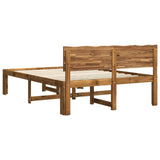 Double Bed Frame with Headboard ROSTOCK Natural 150 x 200 cm 3405462