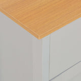 Sideboard Grey 112x35x81 cm 283743