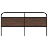 Replace Headboard Brown Oak 190 cm Steel and Engineered Wood 4100344