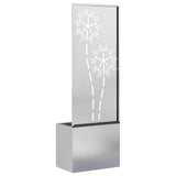 Garden Privacy Screen Floral Sliver 50 x 150 cm Stainless steel 876438