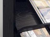 Magazine Rack Black Oak 70 x 41 x 126 cm Engineered Wood 899528