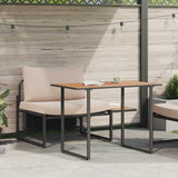 Outdoor Steel Seating 2 pcs Taupe Steel 42004139