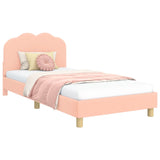 Children's Bed Frame with Headboard Pink 90 x 190 cm 42010974