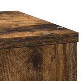 Plant Stand Smoked Oak 33x33x100 cm Engineered Wood 852955