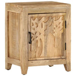 ZNTS Bedside Cabinet 40x30x50 cm Solid Mango Wood 320811