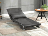 4-in-1 Faux Suede Chair Bed - Grey T3398P344817