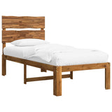 Single Bed Frame with Headboard ROSTOCK Natural 100 x 200 cm 903501